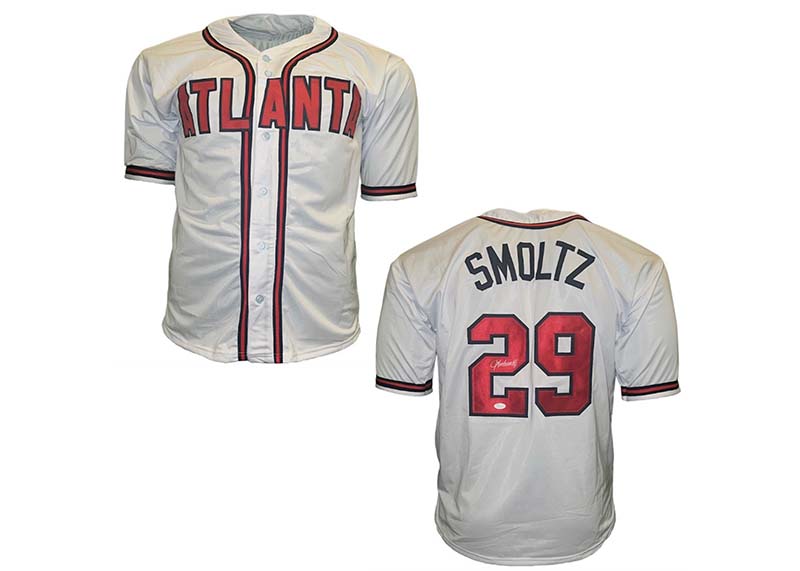 John Smoltz Signed Custom Atlanta White Baseball Jersey JSA