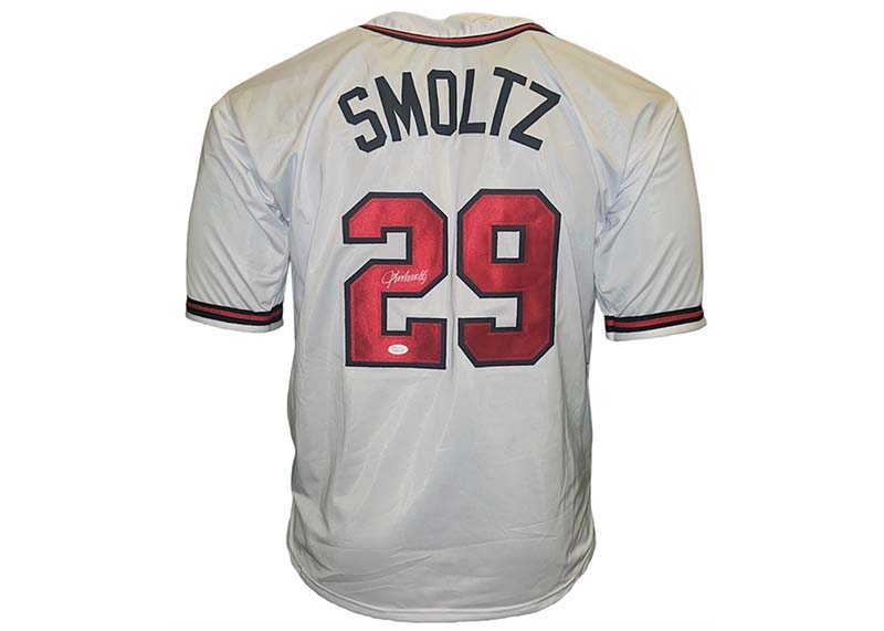 John Smoltz Signed Custom Atlanta White Baseball Jersey JSA