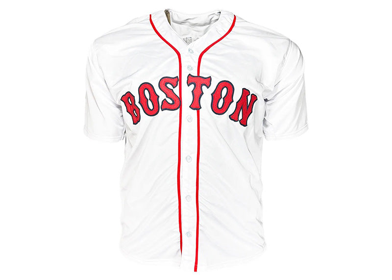 Johnny Damon Signed Boston White Baseball Jersey Beckett