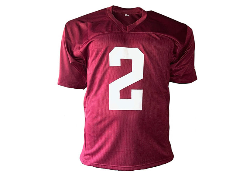 Johnny Manziel Autographed Texas Football Jersey Maroon Beckett