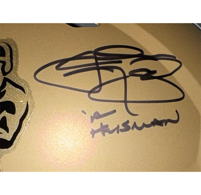 Johnny Manziel Signed Heisman Speed Full Size Replica Helmet JSA