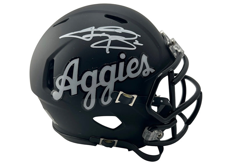 Johnny Manziel Signed Texas A&M Speed Flat Mini Helmet JSA
