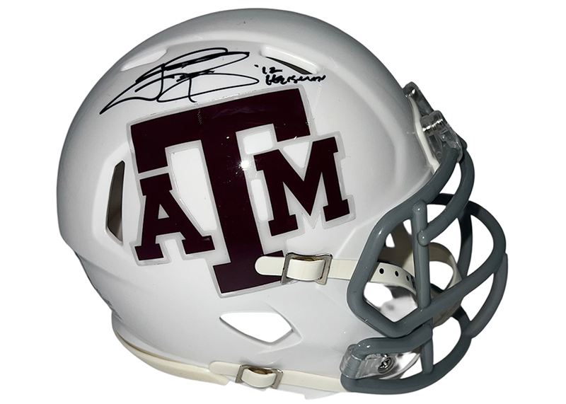 Johnny Manziel Signed Texas A&M Speed Mini Helmet Beckett 12 Heisman Inscription