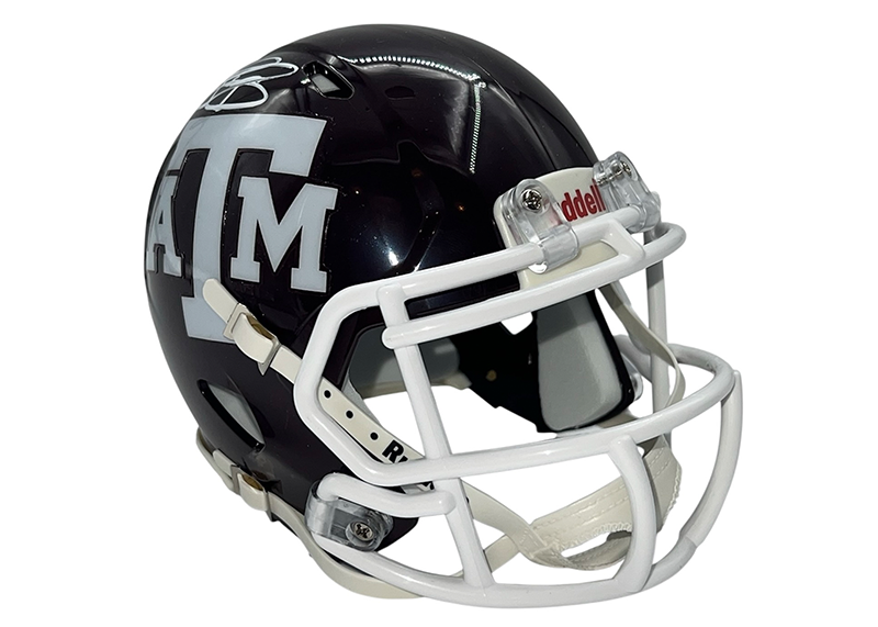 Johnny Manziel Signed Texas A&M Speed Mini Helmet Beckett 12 Heisman Inscription