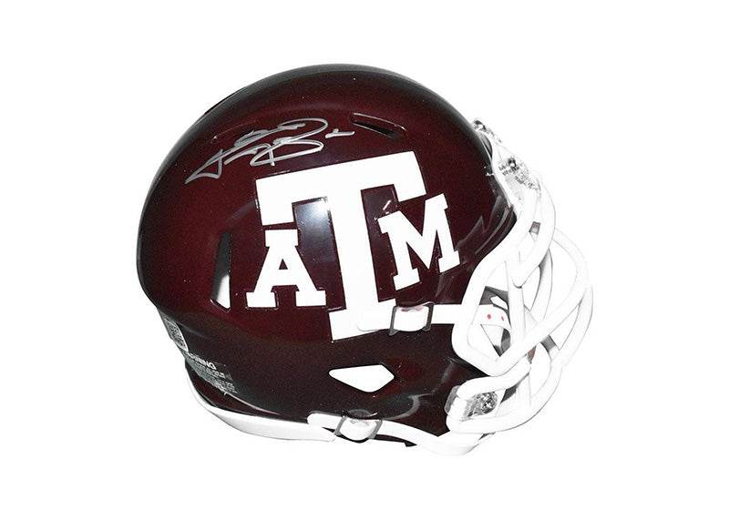 Johnny Manziel Signed Texas Aggies Speed Mini Replica Football Helmet (Beckett)