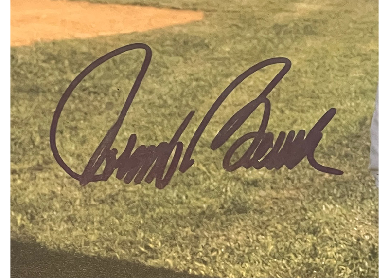 Johnny bench Signed 27x24 Cincinnati Reds Framed Photo JSA