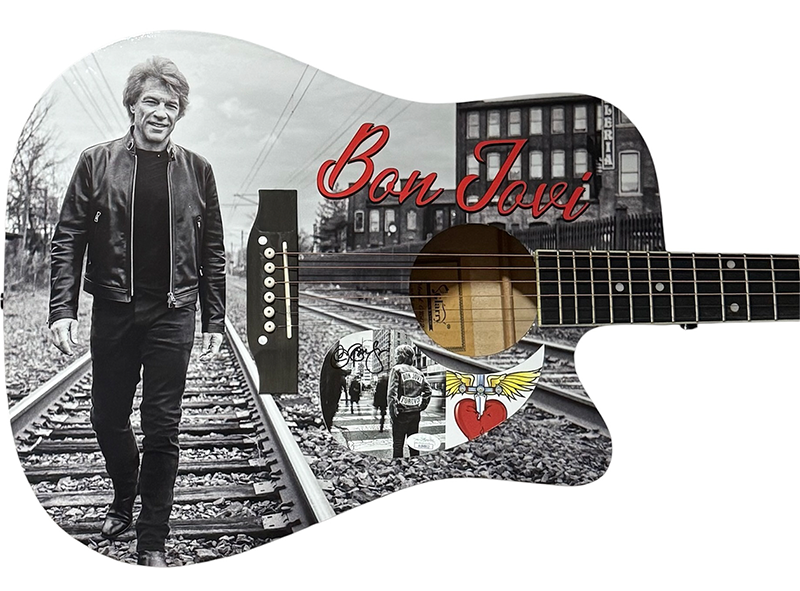 Jon Bon Jovi Signed Acoustic Guitar JSA