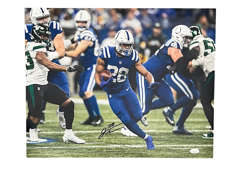 Jonathan Taylor Signed Indianapolis Colts 16x20 Photo JSA