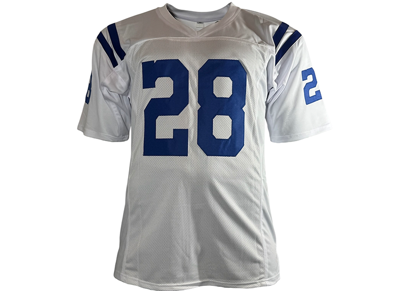Jonathan Taylor Signed Indianapolis White Football Jersey Beckett