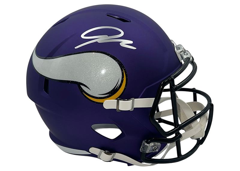 Jordan Addison Signed Minnesota Vikings Speed Full Size Helmet JSA