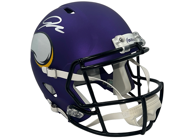 Jordan Addison Signed Minnesota Vikings Speed Full Size Helmet JSA