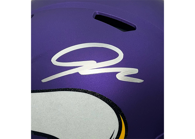 Jordan Addison Signed Minnesota Vikings Speed Full Size Helmet JSA