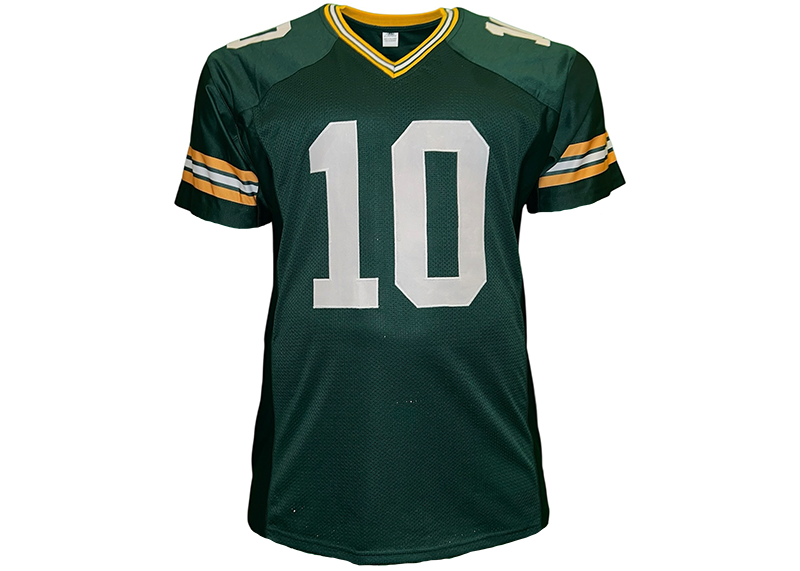 Jordan Love Unsigned Green Bay Green Football Jersey