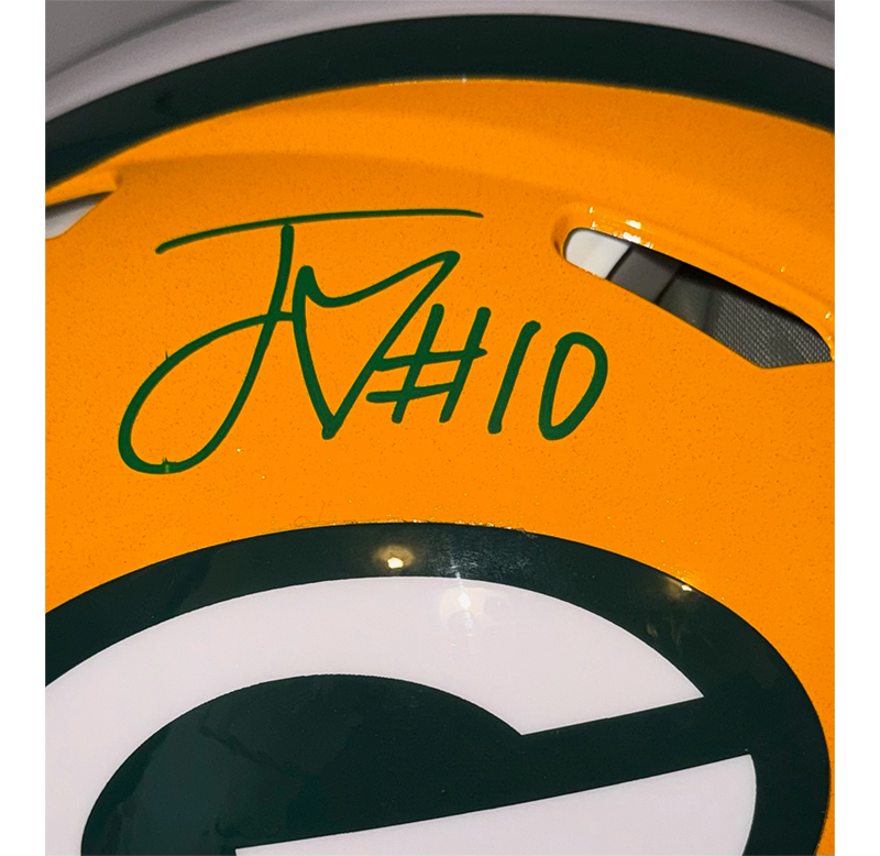 Jordan Love Signed Green Bay Packers Authentic Speed Full Size Helmet BAS