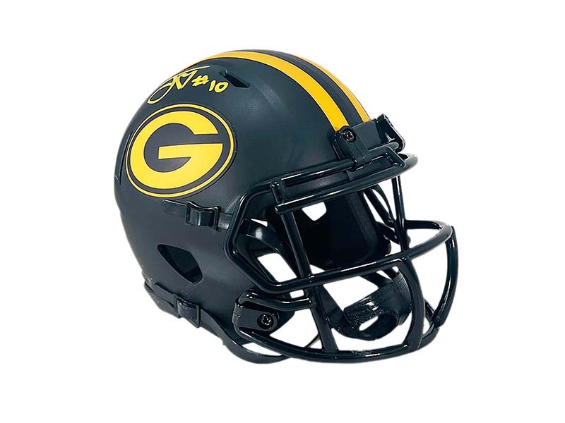 Jordan Love Signed Green Bay Packers Eclipse Mini Helmet (Beckett)