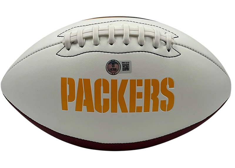 Jordan Love Signed Green Bay Packers Logo Football Beckett