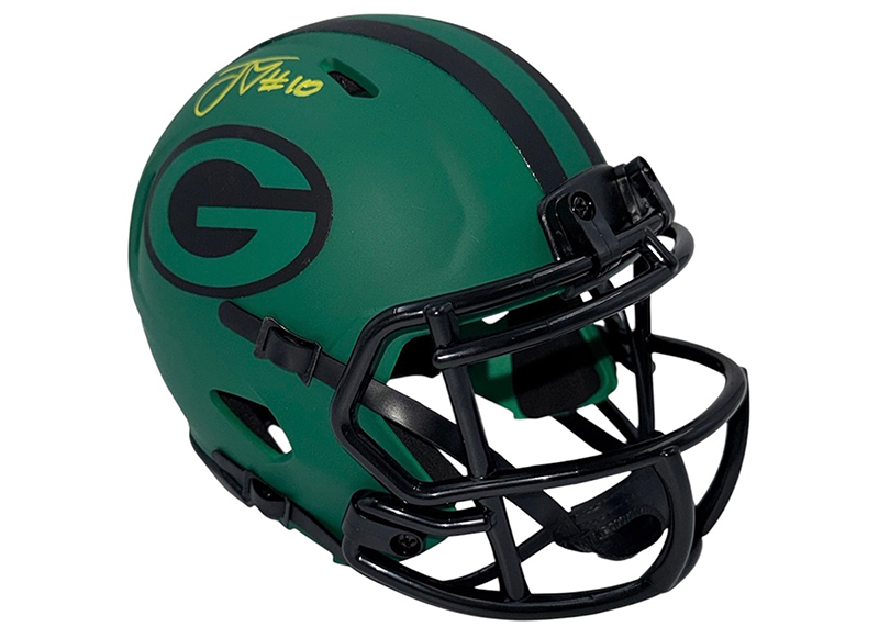 Jordan Love Signed Green Bay Packers Rave Mini Helmet Beckett