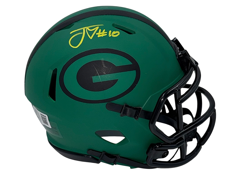 Jordan Love Signed Green Bay Packers Rave Mini Helmet Beckett