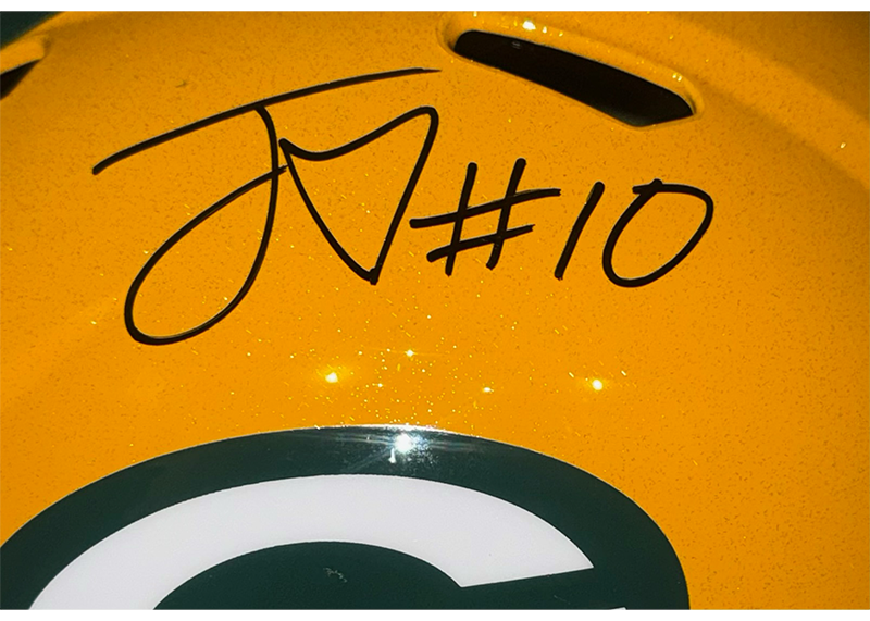 Jordan Love Signed Green Bay Packers Speed Full Size Football Helmet Beckett