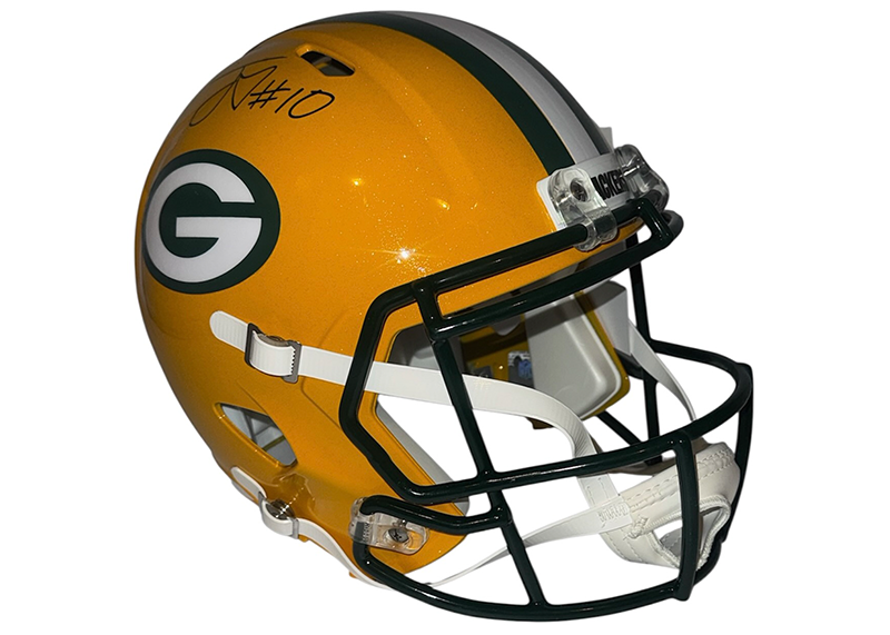 Jordan Love Signed Green Bay Packers Speed Full Size Football Helmet Beckett