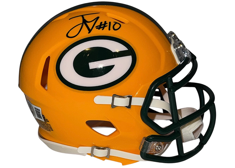 Jordan Love Signed Green Bay Packers Speed Mini Football Helmet Beckett