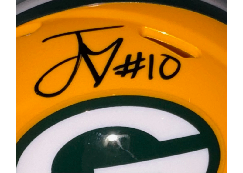 Jordan Love Signed Green Bay Packers Speed Mini Football Helmet Beckett