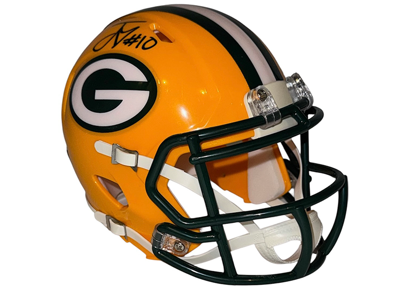Jordan Love Signed Green Bay Packers Speed Mini Football Helmet Beckett
