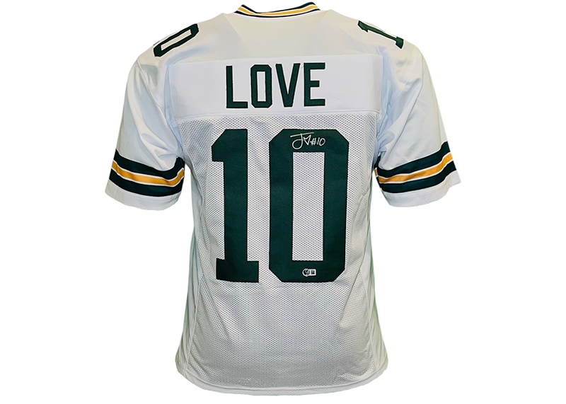 Jordan Love Signed Green Bay White Football Jersey Beckett