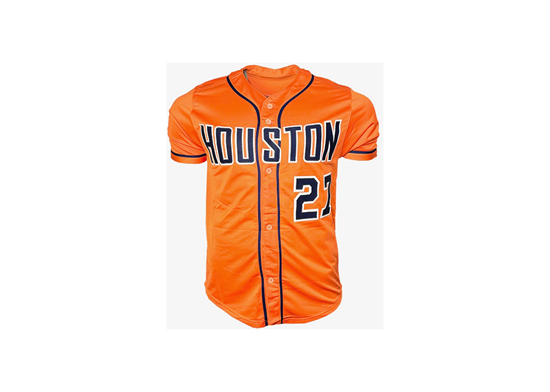 Jose Altuve Signed Custom Houston Orange Baseball Jersey (JSA)