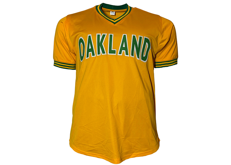 Jose Canseco Signed Oakland Yellow Baseball Jersey JSA