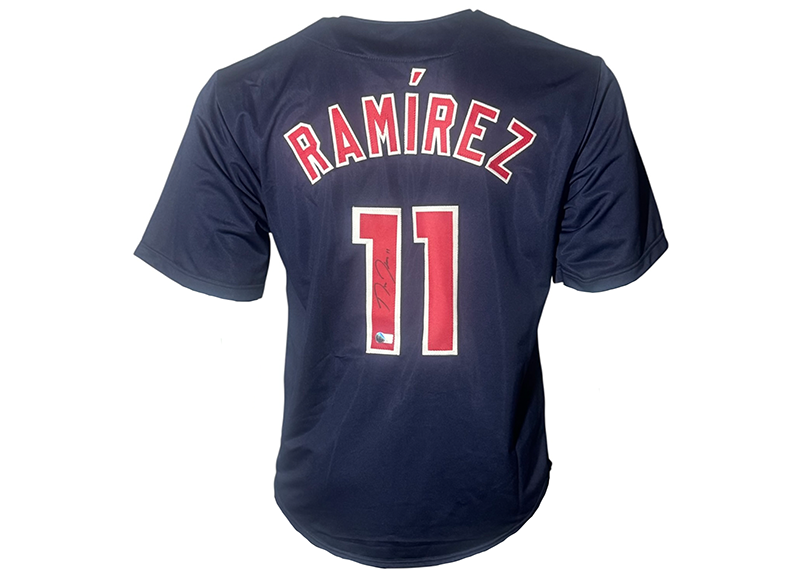 Jose Ramirez Signed Blue Cleveland Baseball Jersey Beckett