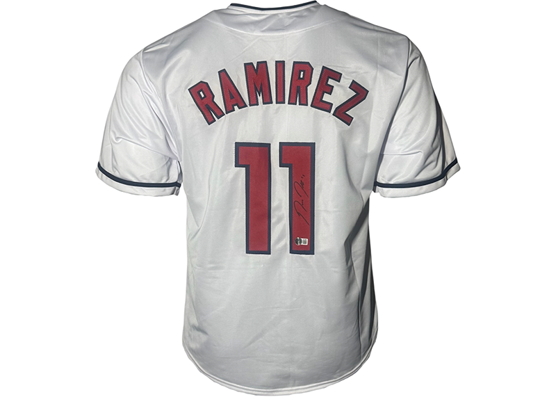 Jose Ramirez Signed White Cleveland Baseball Jersey Beckett