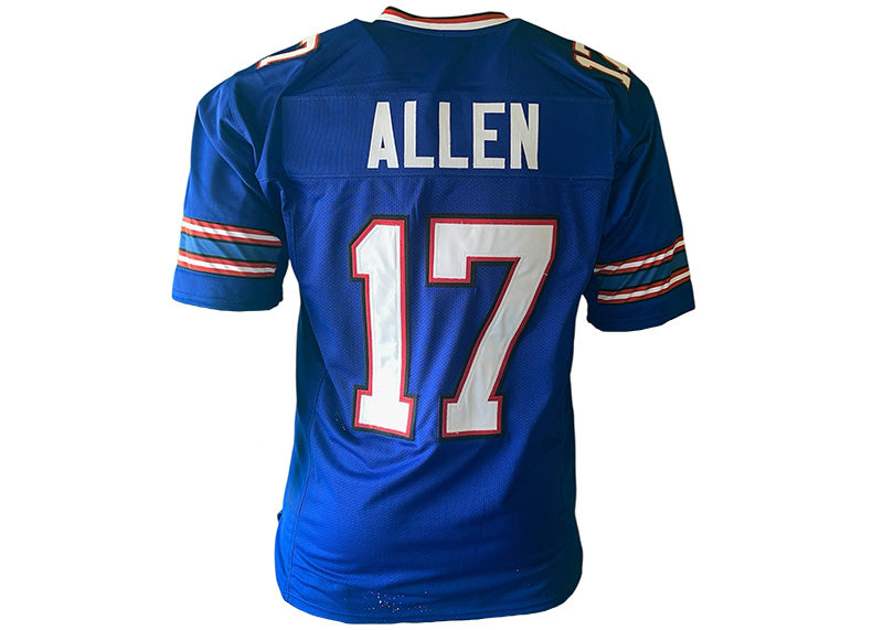 Josh Allen Unsigned Buffalo Blue Football Jersey