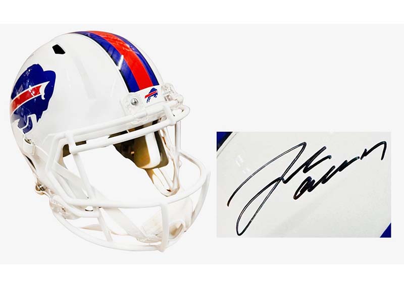 Josh Allen Signed Buffalo Bills Speed FS Replica Football Helmet (Beckett)