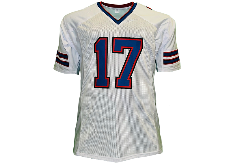 Josh Allen Unsigned Buffalo White Football Jersey