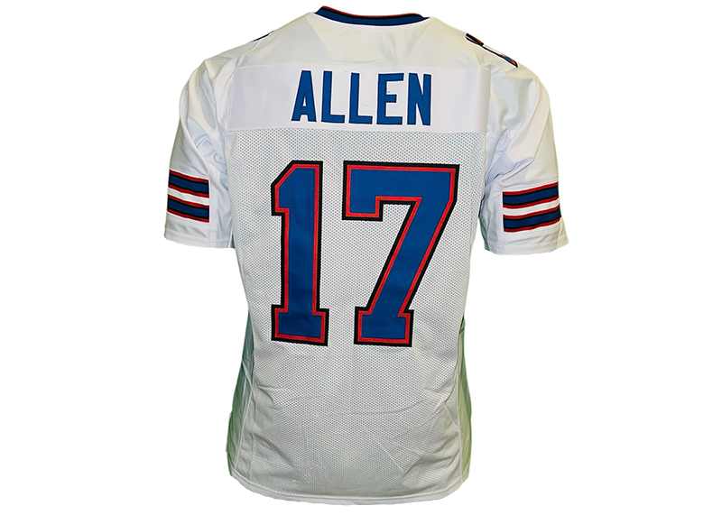 Josh Allen Unsigned Buffalo White Football Jersey