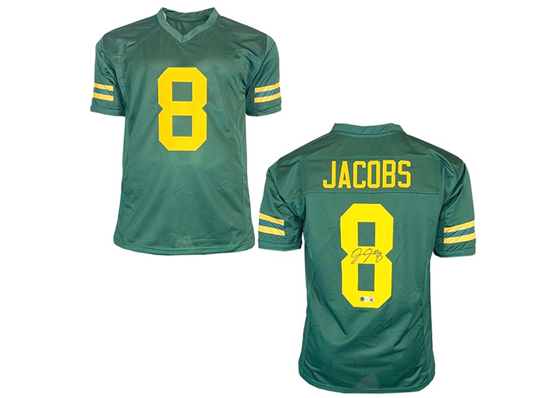 Josh Jacobs Signed Custom Color Rush Football Jersey Beckett