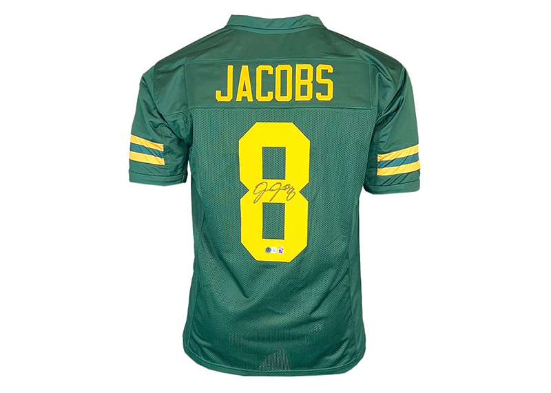 Josh Jacobs Signed Custom Color Rush Football Jersey Beckett