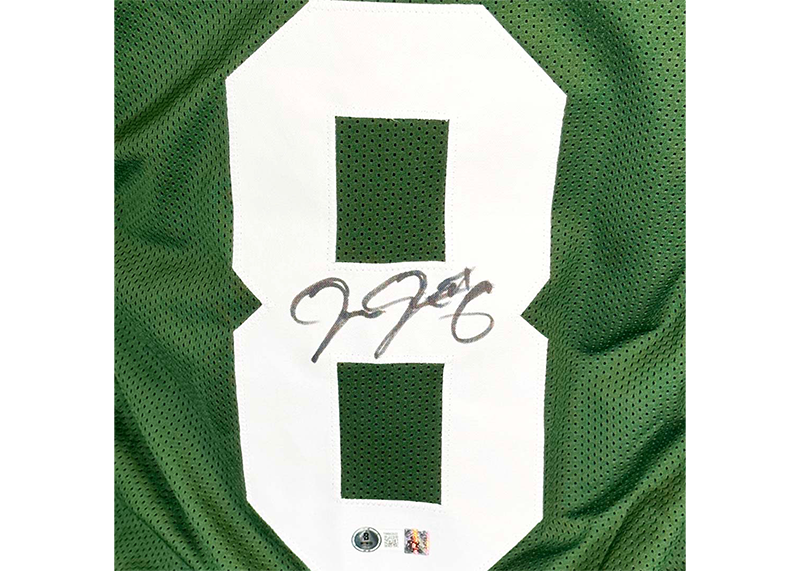 Josh Jacobs Signed Custom Green Football Jersey Beckett