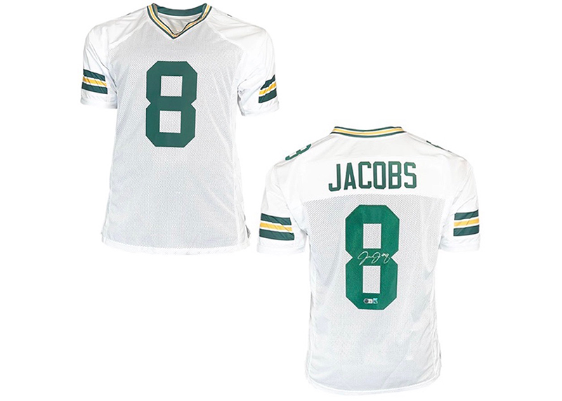 Josh Jacobs Signed Custom White Football Jersey Beckett