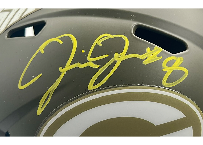 Josh Jacobs Signed Green Bay Packers STS Full Size Helmet Beckett