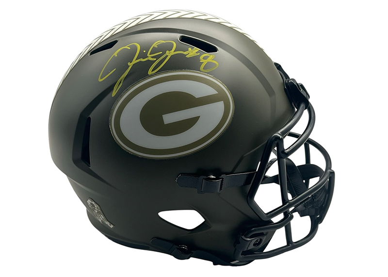 Josh Jacobs Signed Green Bay Packers STS Full Size Helmet Beckett