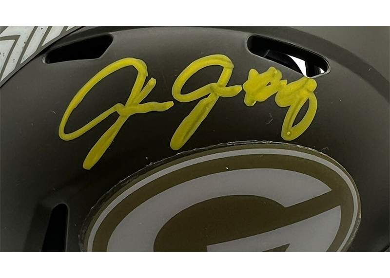Josh Jacobs Signed Green Bay Packers STS Mini Helmet Beckett