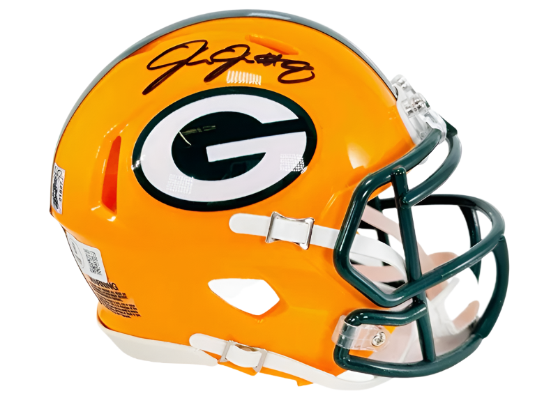 Josh Jacobs Signed Green Bay Packers Speed Mini Football Helmet Beckett