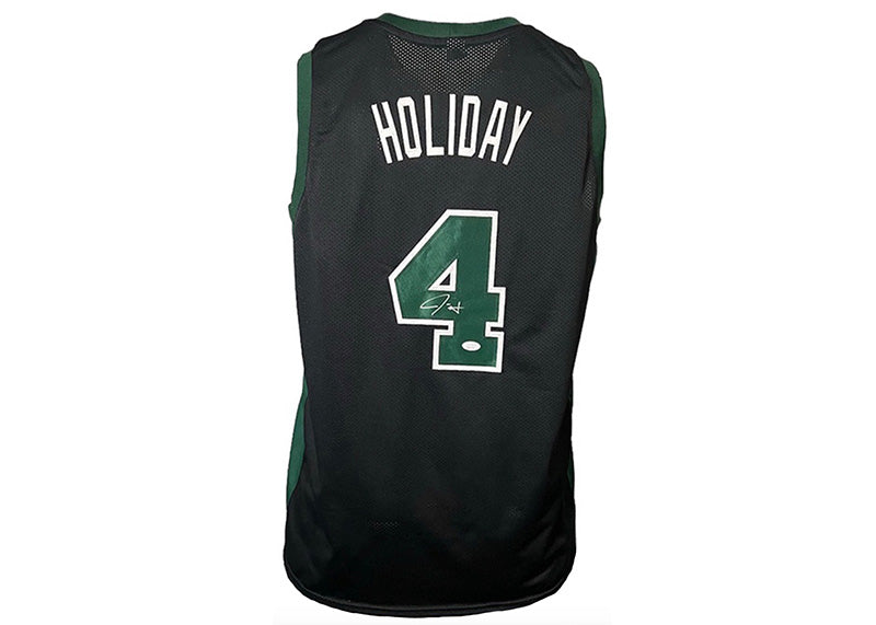Jrue Holiday Signed Boston Black Basketball Jersey JSA