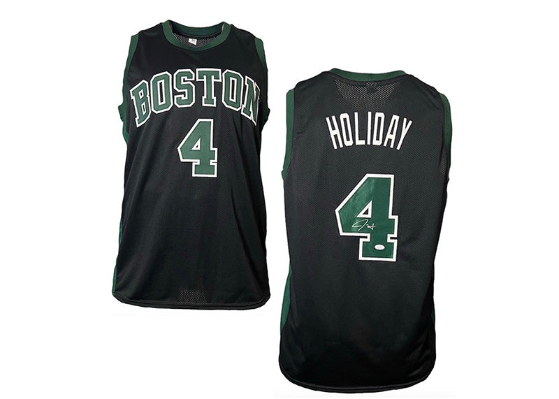 Jrue Holiday Signed Custom Black Boston Basketball Jersey JSA