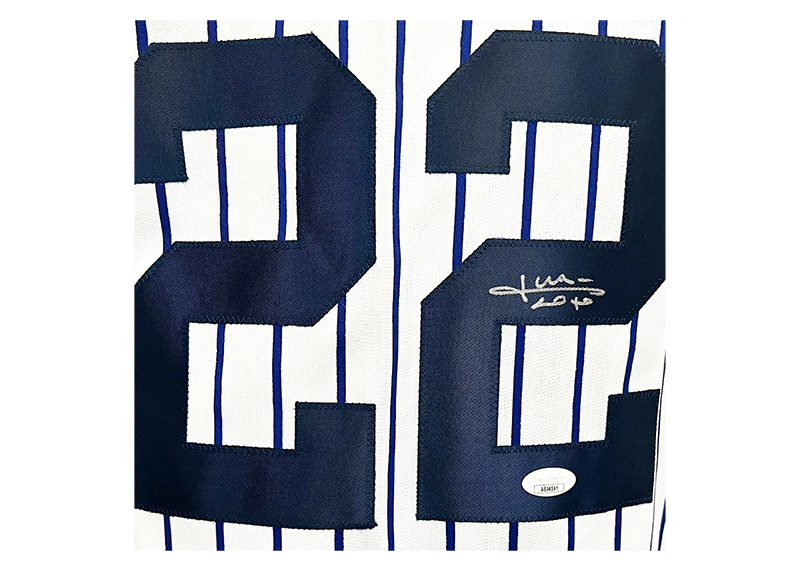 Juan Soto Signed Custom New York Pinstripe Baseball Jersey JSA