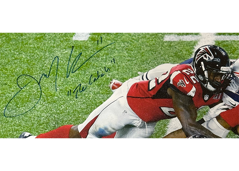 Julian Edelman Signed "The Catch" Super Bowl LI 30x20 Canvas JSA