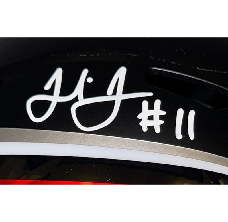 Julio Jones Signed Atlanta Falcons Full Size Speed Helmet Beckett