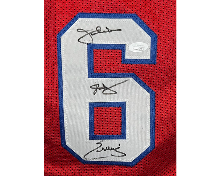 Julius Erving (Dr.J) Signed Philadelphia Red Basketball Jersey JSA